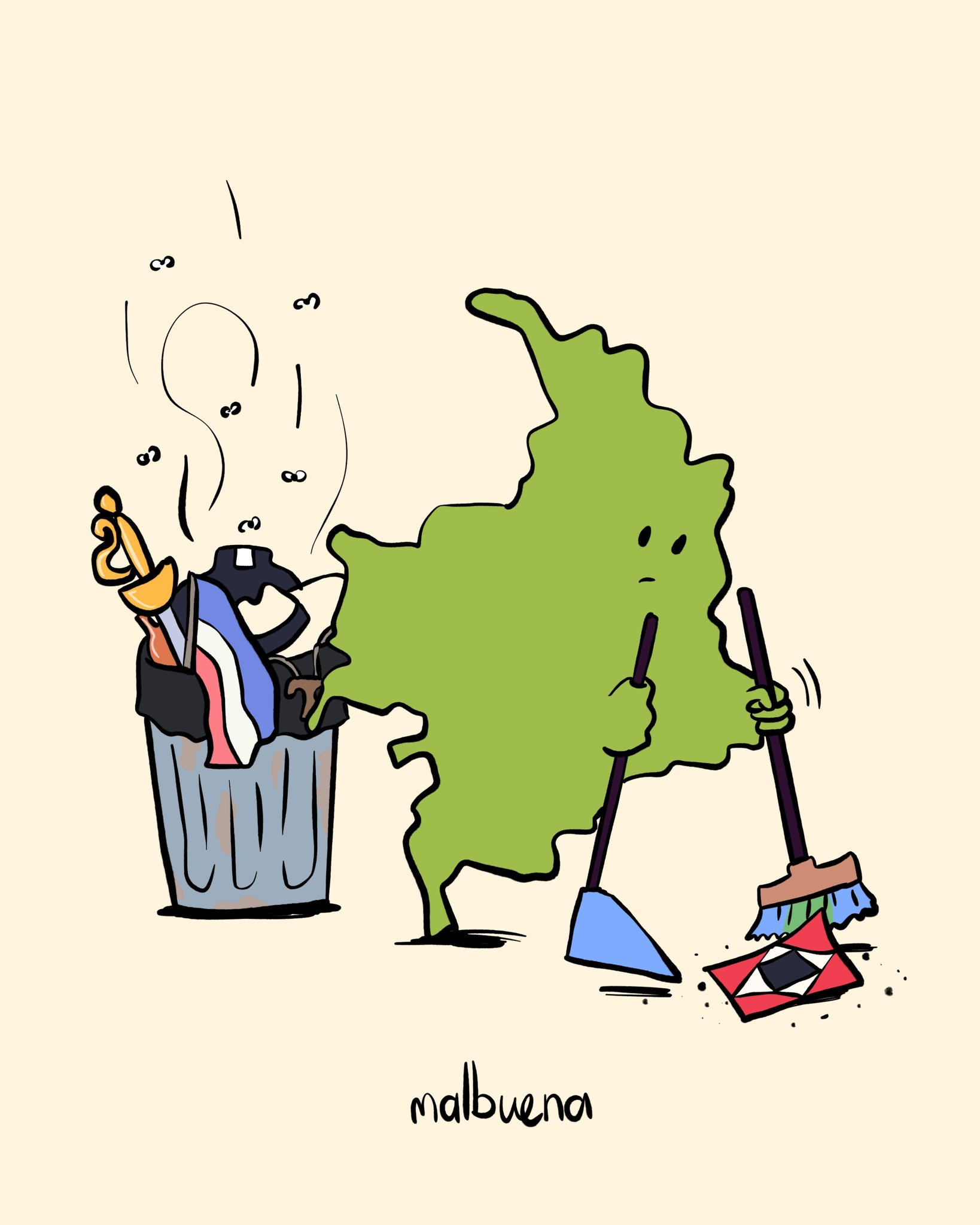 Caricatura de malbuena · X, 7 de agosto de 2026